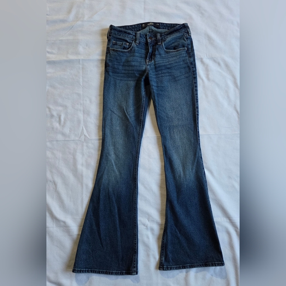 Hollister Medium Dark Blue Flare Jeans
